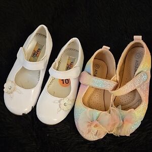 Adams Kids Dress Shoes - White and Rainbow